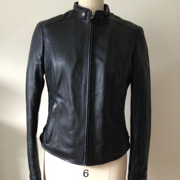 NWT Matchless Leather Biker Motorcycle Jacket w Padding on Inside - Picture 1 of 9
